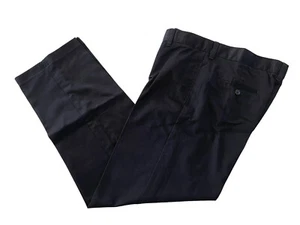 Lands End Boys Size 20 15-16 YRS Ins 30”Black Chino Pants Iron Knee NEW #1710 - Picture 1 of 9