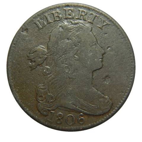 Large cent/penny 1806 VF spoiled planchet Cover