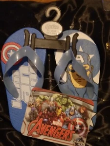 Marvel Avengers Kids' Flip Flops  BNWT Many Sizes See Description For Details  - Picture 1 of 6