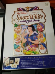 Snow White and the Seven Dwarfs (VHS, 1994, Deluxe) +10 Lithographs Factory Seal - Foto 1 di 4