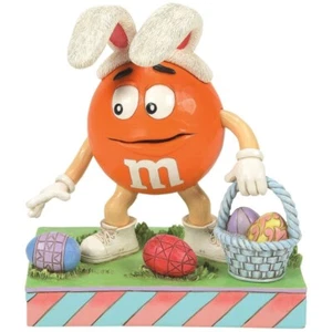 Enesco M&M's by Jim Shore Orange Character Easter Egg Hunt Figurine NEW NIB - Picture 1 of 6