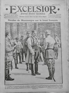1916 MONTENEGRO ROI NICOLAS 1ER PRINCE MIRKO ENVER PACHA 4 JOURNAUX ANCIENS - Picture 1 of 4