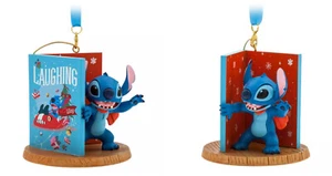 Disney Stitch Christmas Card Sketchbook Ornament – Lilo & Stitch - NEW - Picture 1 of 1