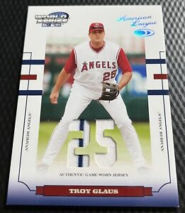 2004 Donruss World Series 10/25 Troy Glaus Angels Game Jersey #WS-5
