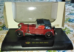 AUTO STORICA 1934 ASTON MARTIN MARK II SCALA 1:32 CON SCATOLA RCS LIBRI - Foto 1 di 1