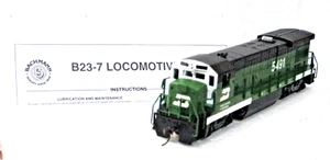 HO BACHMANN BURLINGTON NORTHERN B23/B30-7 DIESEL LOCOMOTIVE #5491 BN LOCO 11112 - Picture 1 of 6