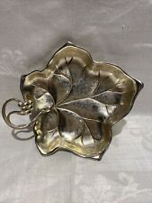 EP Brass Germany WMF IKORA Grape Leaf Candy Dish Silver Plated 6 1/4" VINTAGE