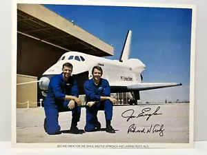 Official NASA ALT (Orbiter101) 8x10 Autopen Signed by Joe Engle & Richard Truly - Picture 1 of 9