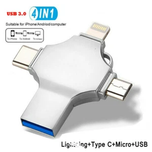 Unità flash USB 4 in 1 tipo C chiavetta di memoria fotografica portatile per iPhone Samsung LG - Foto 1 di 10