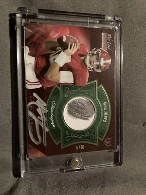 MAC JONES Signed rookie Thumbagraph  /18 - Image 1 of 4