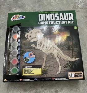 Build & Paint your own Dinosaur Construction Kit (3D Wooden Model) - Picture 1 of 2