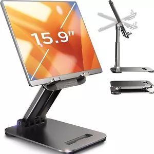 Tablet Stand iPad Stand Holder Office Desk Accessories Foldable Holder Travel - Picture 1 of 6