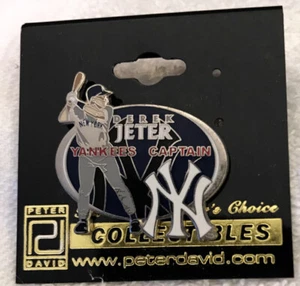 VINTAGE RARE NY YANKEES Derek Jeter CAPTAIN PIN NEW ON CARD - Picture 1 of 1