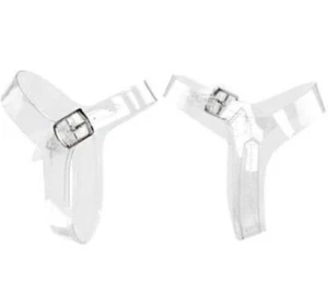 Pleaser USA klare abnehmbare Knöchelriemen für Schuhe AUF LAGER - Bild 1 von 2