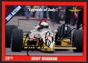Geoff Brabham #21 signed autograph auto 1992 Legend of Indy Trading Card - Picture 1 of 1