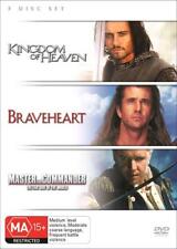 The Kingdom Of Heaven / Master And Commander / Braveheart (Box Set, DVD, 2010)