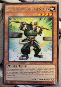 YUGIOH UNLIMITED NECH-EN009 SUPERHEAVY SAMURAI SCALES RARE NEAR MINT NM - Picture 1 of 1