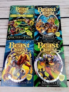 4x Beast Quest Books By Adam Blade Moxtaxe, Raksha,Amictus vs Tagus, Kragos &Ki - Picture 1 of 3