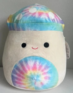 NEW! SQUISMALLOWS TIE DYE KERVENA THE MUSHROOM PLUSH TOY 14" - Picture 1 of 3