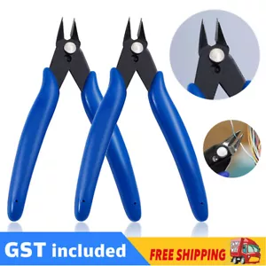 1/2PCS Flush Side Cutter Precision Shear Wire Snips Pliers Diagonal Mini Cutters - Picture 1 of 14