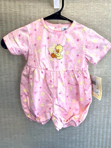 NWT Vtg Little Suzy’s Zoo Baby clothes outfit Girls 1-piece pink Witzy Duck 6-9m - Picture 1 of 8