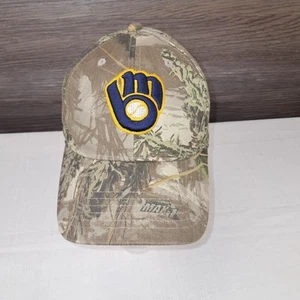 Milwaukee Brewers baseball hat camouflage cap new adjustable fit - Picture 1 of 9