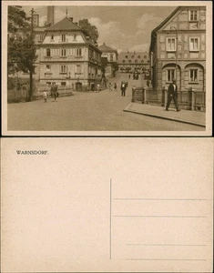 Warnsdorf Varnsdorf Stadtteilansichten Innenstadt mit Personen 1930 - Picture 1 of 3