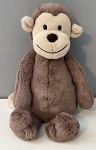 100 % authentischer Jellycat BASHFUL MONKEY Plüsch, 12 Zoll groß ~ NEU mit Etikett - Bild 1 von 7