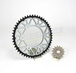 JT Steel Front / Twinstar Rear Sprocket Set to fit KTM 250 GS (2T Enduro) 1994 - Picture 1 of 3