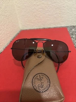 Vintage B&L Ray Ban USA Outdoorsman 62-14mm  Black Fram- Sunglasses - Image 1 of 4