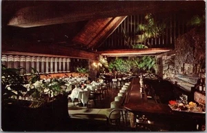 Postal vintage de los años 60 de Honolulu, Hawaii CANLIS RESTAURANTE vista interior - sin usar - Imagen 1 de 2