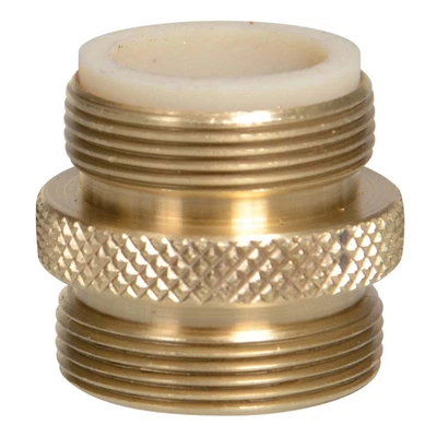 Python Products No Spill Clean and Fill Male Brass Adapter MABA 13/16" x 27 - Image 1 of 2