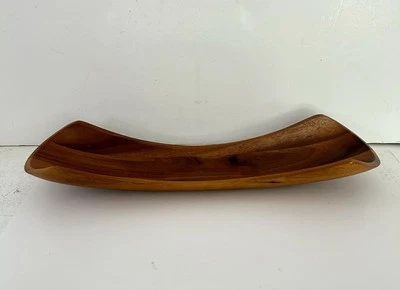 Nambè Canu Curved Wood 21” Serving Tray - Image 1 of 4
