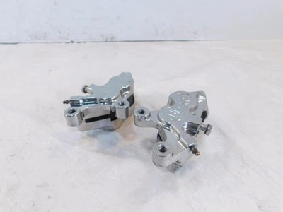 Harley Road King Electra Glide Chrome Peformance Machine Front Brake Calipers - Image 1 of 4