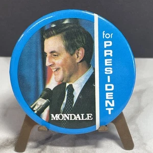 Mondale für Präsident blau 2 1/4" politische Pinback Button HS29a - Bild 1 von 2
