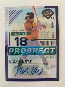 2024 Panini Prospect scope rc auto NICK KURTZ #ed 36/49! Oakland Athletics - Picture 1 of 2