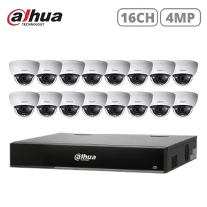 DAHUA KIT 16X 4MP WDR IR Dome Network Camera & 16 Channel Network Video Recorder - Picture 1 of 3