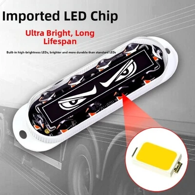 Truck Motorcycle 12V 24V LED Side Marker Light Eyes Tail Corner Lights - Image 1 of 3