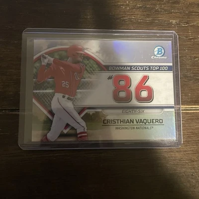 2023 Bowman - Bowman Scouts Top 100 Cristhian Vaquero #BTP-86 (RC) - Image 1 of 2