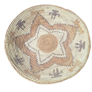 Large Native Style Handwoven Decorative Basket Boho Wall Decor 15" - Picture 1 of 4