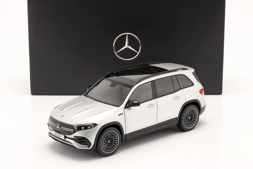 Mercedes-Benz EQB Baujahr 2021 iridiumsilber 1:18 NZG
