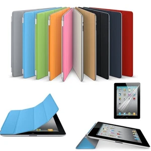 Brand new Magnetic Smart Cover Wake/Sleep PU Stand for iPad 4th 3 by CyberTech - Picture 1 of 10