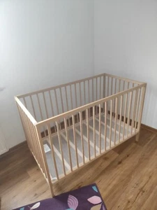 Babybett 120x60, Ikea, Buche, ohne Gebrauchsspuren, wie Neu, VB - Bild 1 von 4