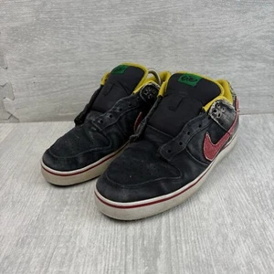 Vintage Y2K Nike Dunk SE Low 6.0 Mens 8.5 Rasta Jamaica Hemp Suede 407609-022 - Picture 1 of 7
