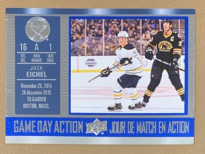 2016-17 Upper Deck Tim Hortons Game Day Action, Jack Eichel - Picture 1 of 2