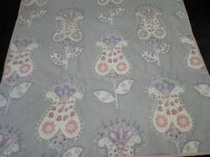 Manta edredón cama Pottery Barn niños Chelsea cuna niño cachemira floral rosa - Imagen 1 de 12