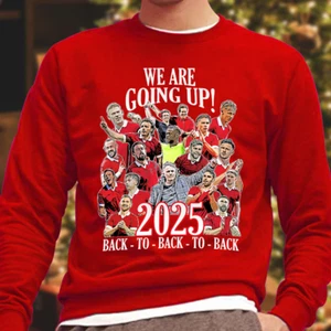 Wrexham Promoted 2025 Red Jumper Top Wrexham Fans Jumper Xmas Gift - Picture 1 of 2