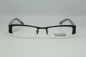 1 Stück POMY VERSCHREIBUNGSPFLICHTIGE QUALITÄT BRILLENRAHMEN SCHWARZ DAMEN DURCHSICHTIGE LINSE #46 - Bild 1 von 7