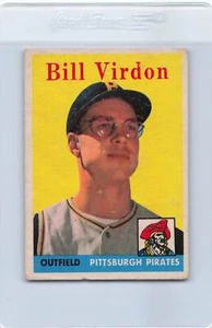 1958 Topps #198 Bill Virdon Pirates VG *6053 - Picture 1 of 2