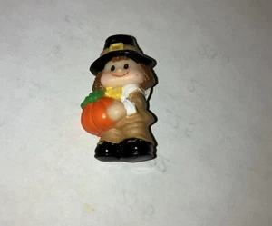 Pilgrim Russ Pin Thanksgiving Holiday Brooch Boy Pumpkin Vintage - Bild 1 von 6